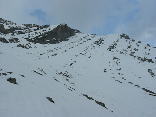 Note the evidence of an avalanche at bottom right.
