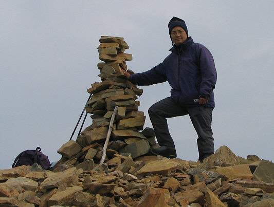 Nice cairn, shame about the view...