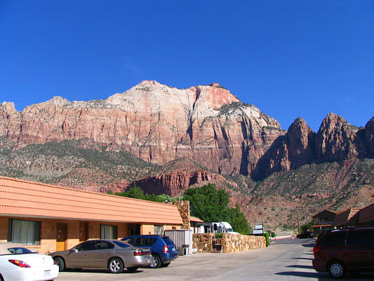 The West Temple is the highest point in Zion National Park