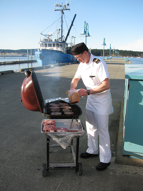 Aaron did a great job preparing delicious meals on board the Renard all weekend.