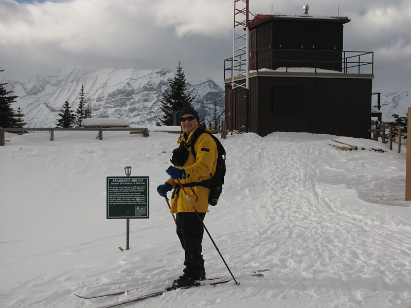 The sign says that you're at 2073 metres and to stay off the private property, blah, blah, blah!