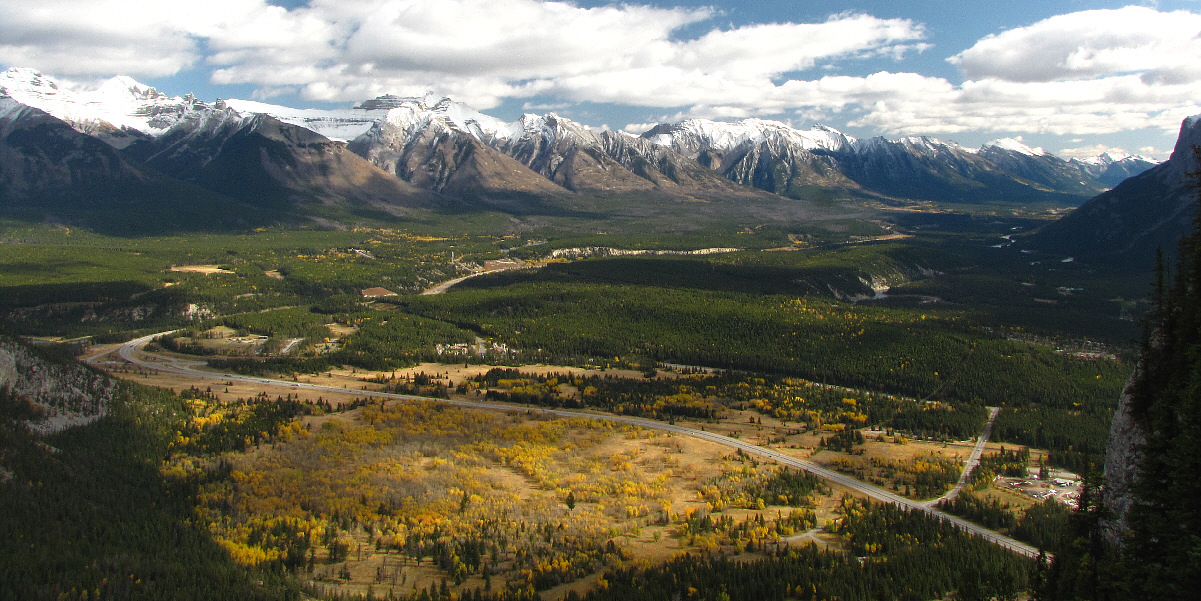 I scrambled partway down the steep east face of Stoney Squaw Mountain to get this unobstructed view.