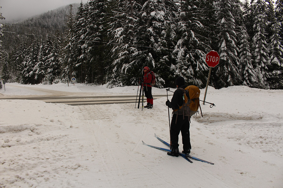 Why did the skier cross the road? Because he didn't want to be on the same side as the snowshoer!