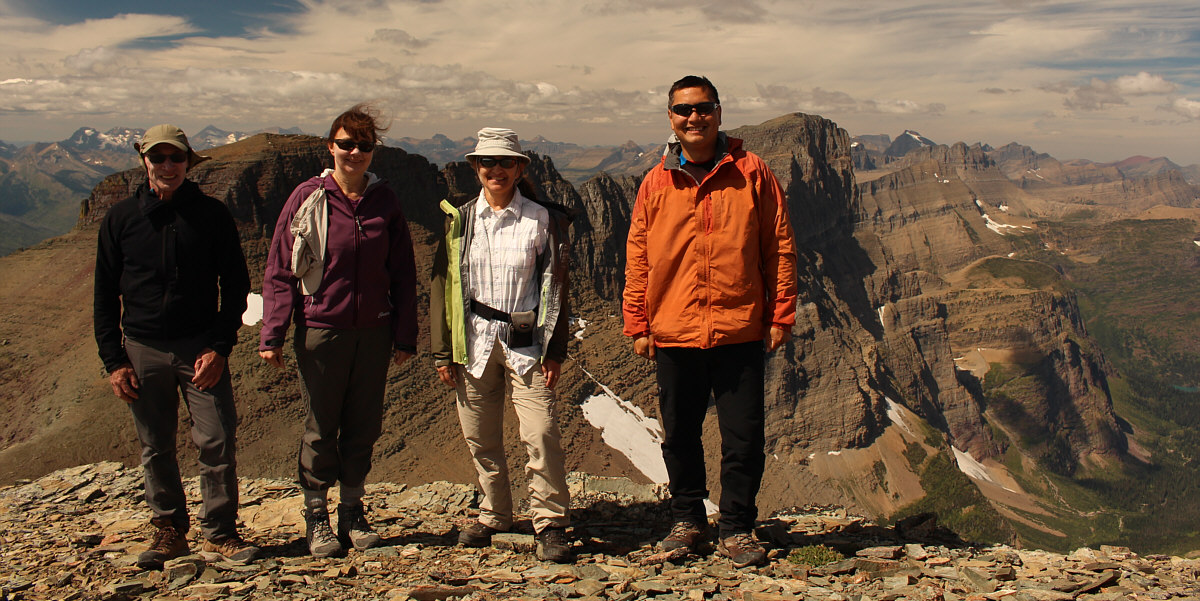 A nice day to be on a summit with some great people!