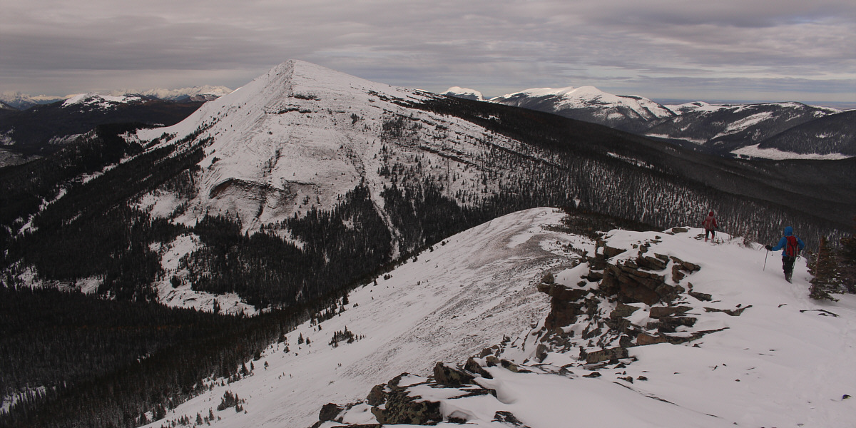 The tricky part is getting down the end of the ridge...