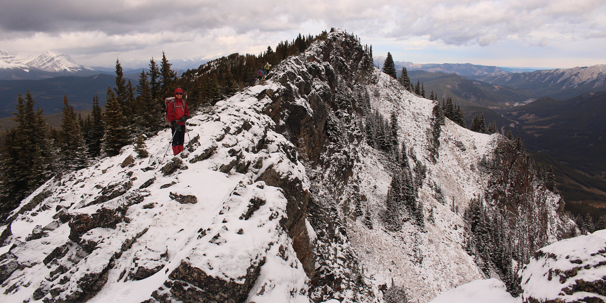 Watch your step; the rocks are slippery with a light dusting of snow!