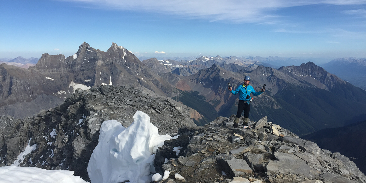 After climbing well over 2000 metres, it's probably apt to sign two registers!