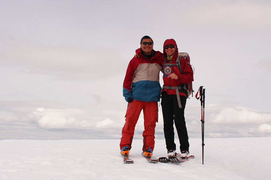 Or as far as we dared go without venturing too far onto the cornice behind us!