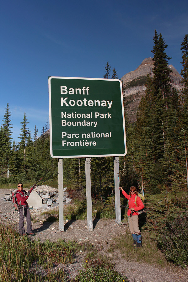 Technically, we're already inside Kootenay National Park here.