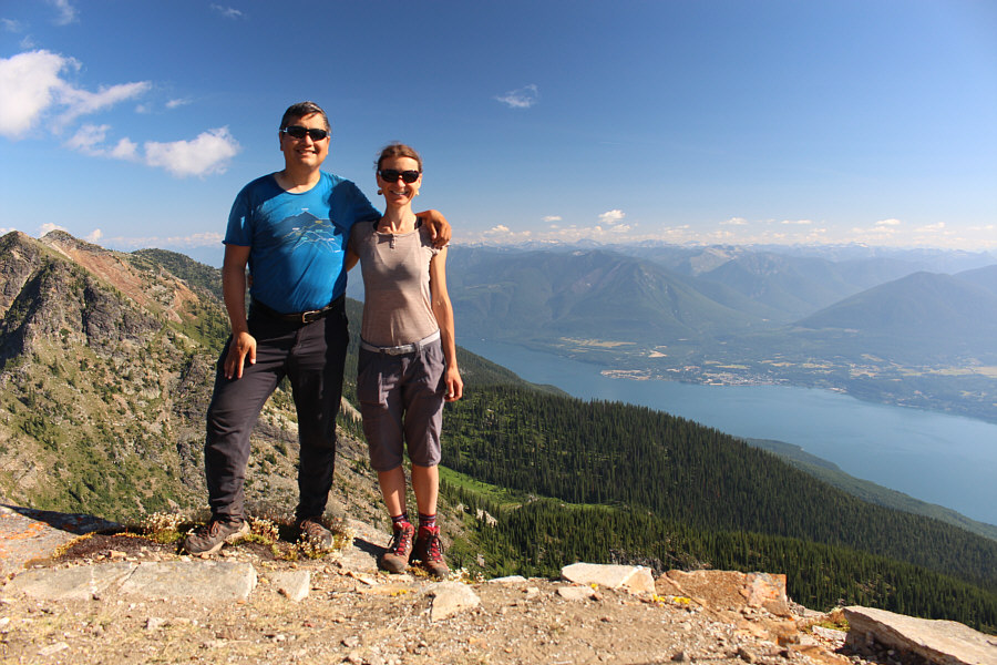 So much better than the summit of Kuskanax Mountain which is visible behind us!