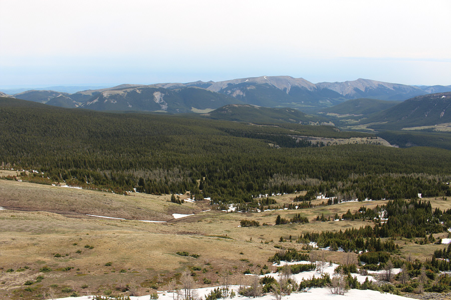 Mean Creek Ridge and Mount Hornecker are also visible but harder to discern.