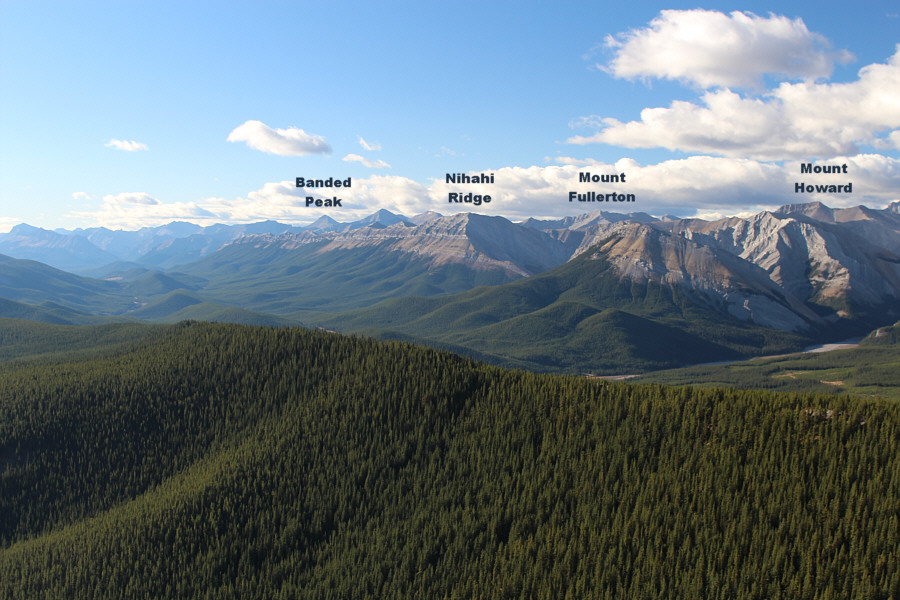 I didn't have room to label Mount Glasgow, Mount Cornwall, and Compression Ridge.