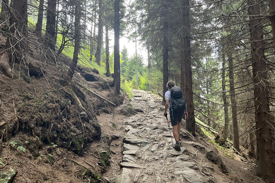 How pleasant to have some solitude while hiking in Europe!