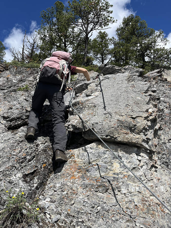 The cable is probably more useful on descent.