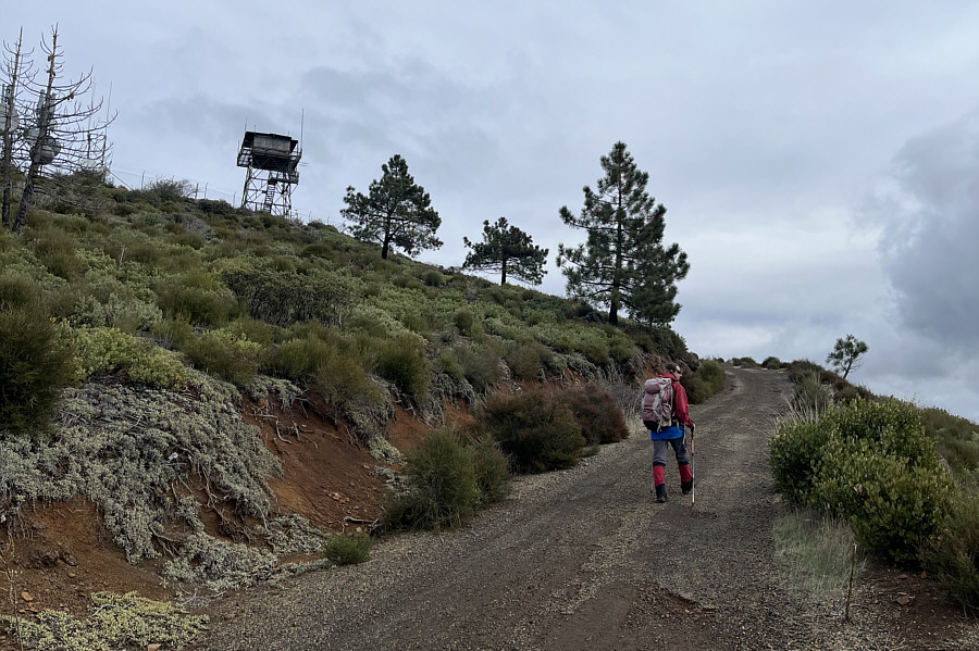 We didn't see the dirt biker who likely went down the other road.