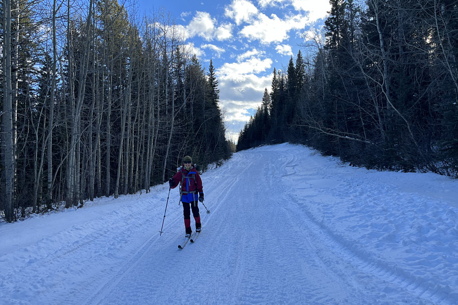 Some nice skiing here but still need to watch out for sharks!