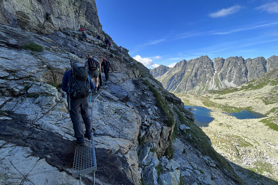 One way to thin the crowds would be to remove the via ferrata...just sayin'!