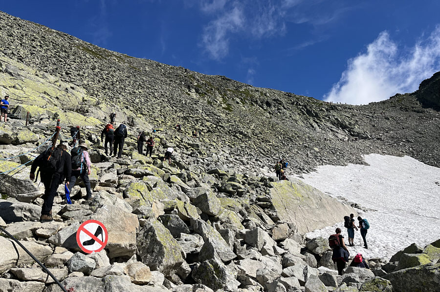 If you can make it past the via ferrata with high heels, I don't think the rest of the mountain would pose much more of a challenge!