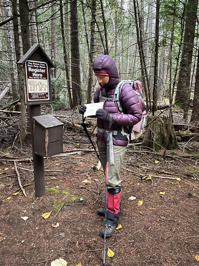 Hopefully they'll improve the trail to the lake in the future!