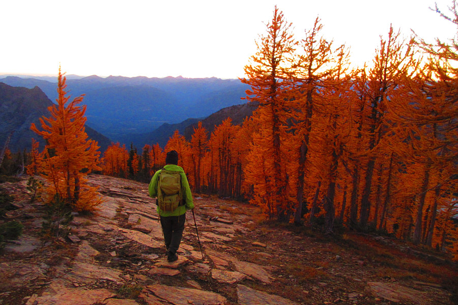 It's a shame we couldn't linger here longer to enjoy the larches.