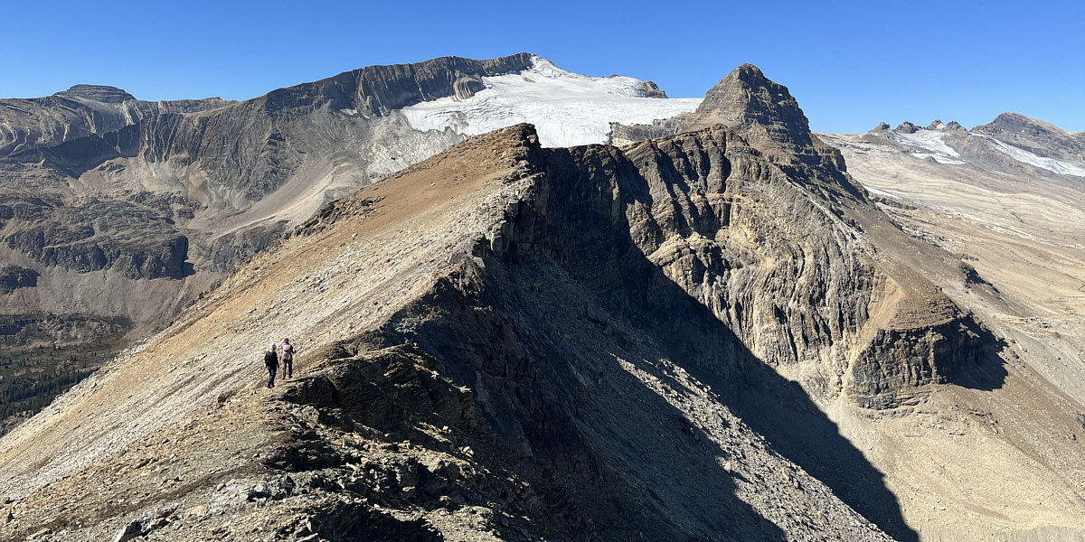 This would've been a perfect day to bag all the Little Yoho Kane peaks!