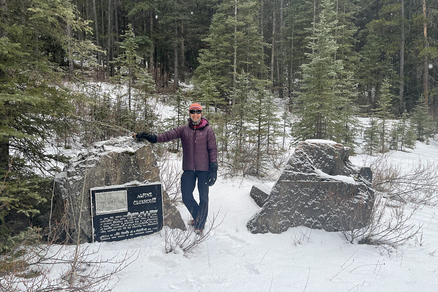 Lawrence Grassi supposedly built a trail to the top of Sulphur Mountain from here!