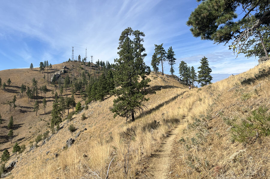 Ironically, it's less scenic the higher you climb up Chelan Butte!