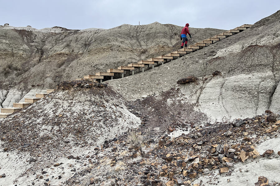 Stairway to Heaven? Maybe for the dinosaurs who went extinct at the end of the Cretaceous period!