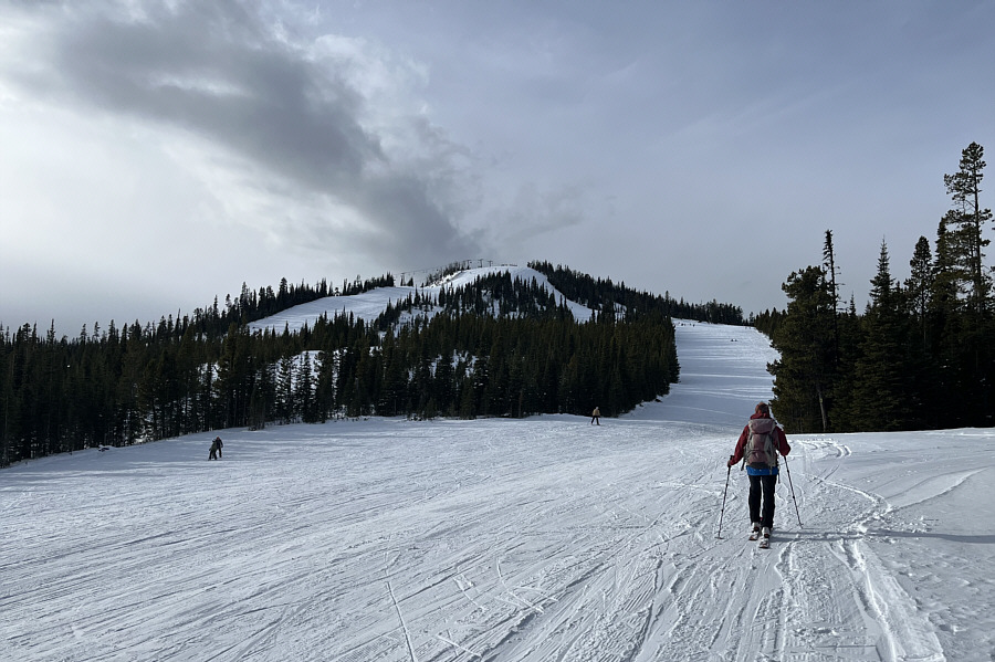 Of course, some skier always yells, "You're going the wrong way!"