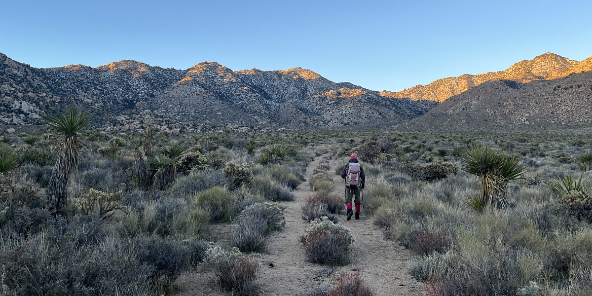 Easy hiking is always appreciated in the desert!