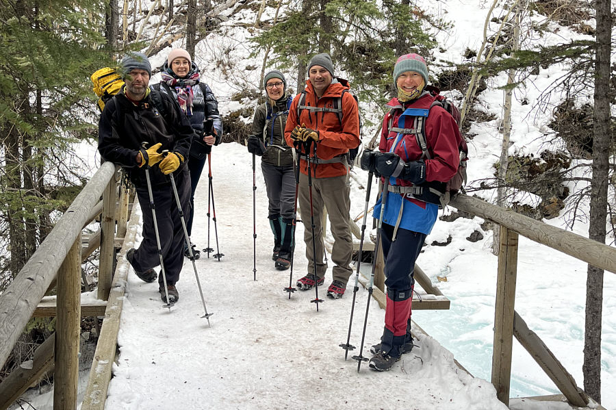 Ski conditions suck right now, so that's why we're hiking!