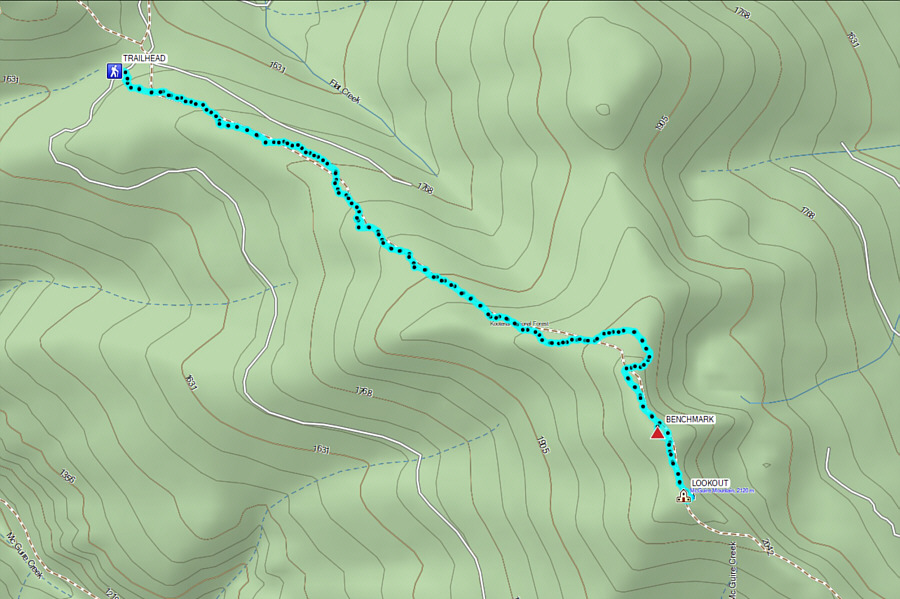 It would be interesting to try this mountain on skis in winter...assuming that the access road is even drivable!