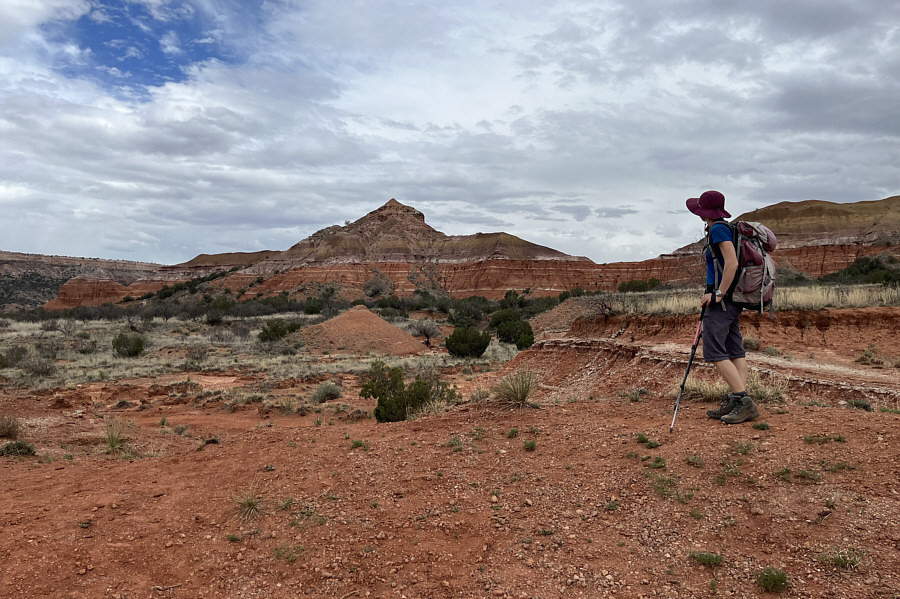 Glad we climbed it already and don't have to bag it at the end of the long hike!