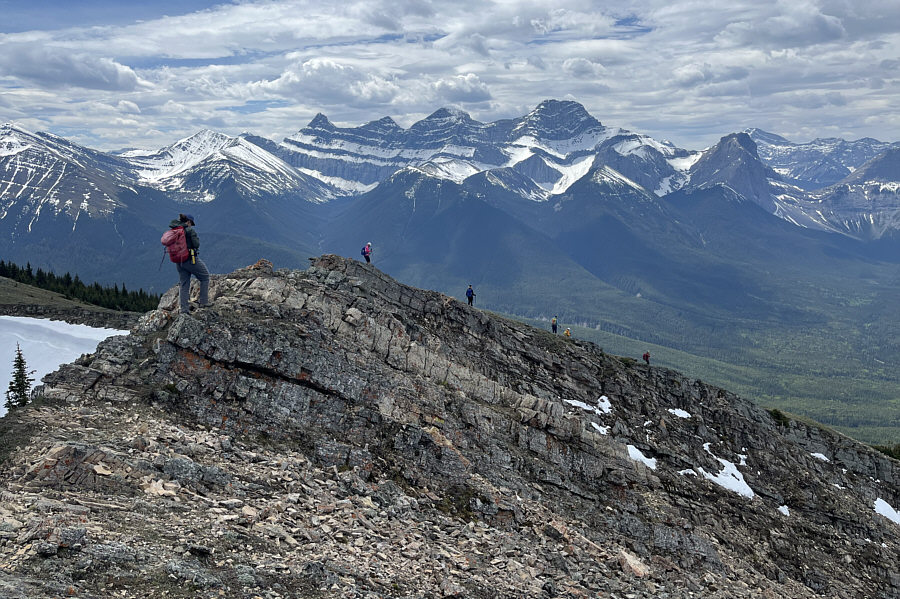 And there are the four peaks of Mount Lougheed again, kids!