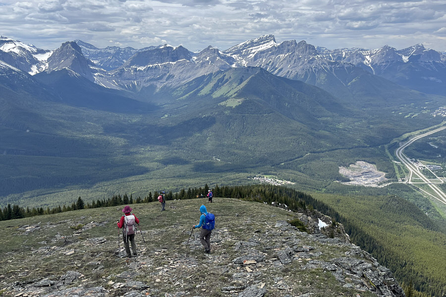 Easier to descend here than to climb up this way.