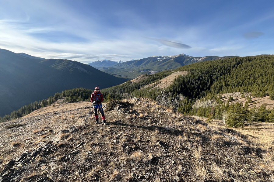 If you look closer, you can even see the very top of Crowsnest Mountain!