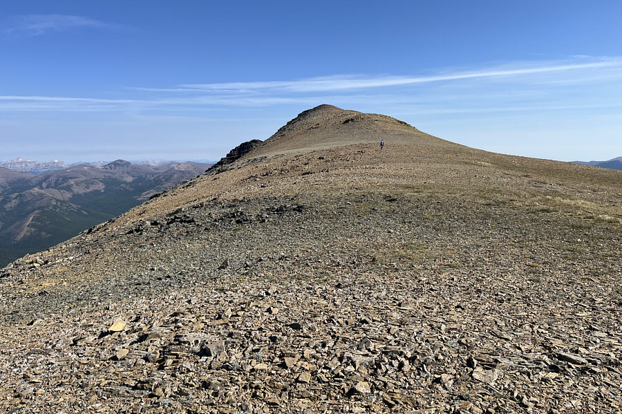 Such a contrast with the initial bushy and steep parts of the route.