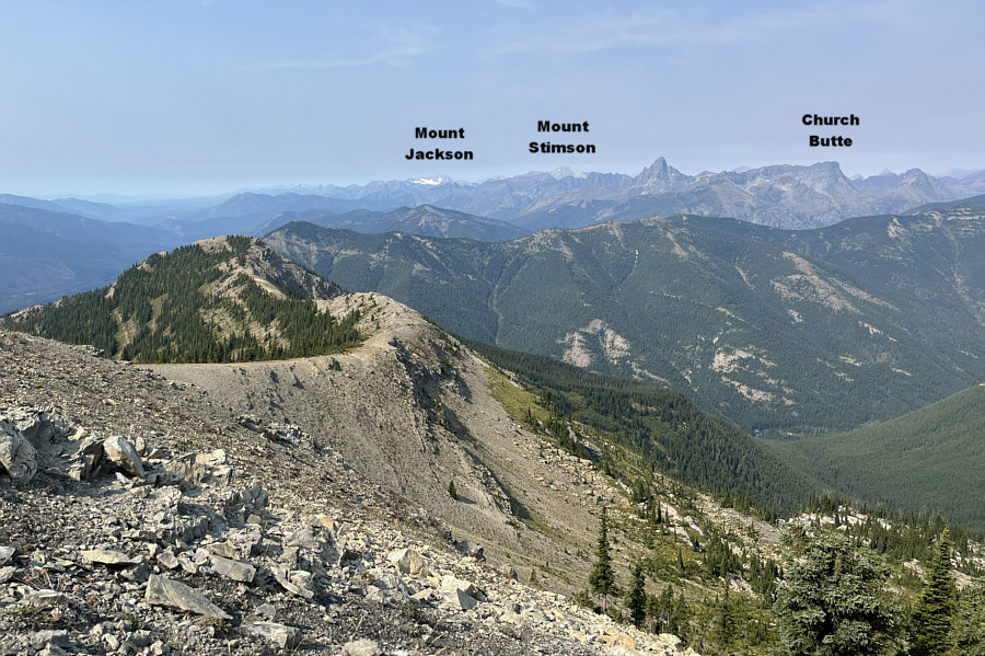 The north ridge of Running Rabbit Mountain may be a better route of ascent...maybe...