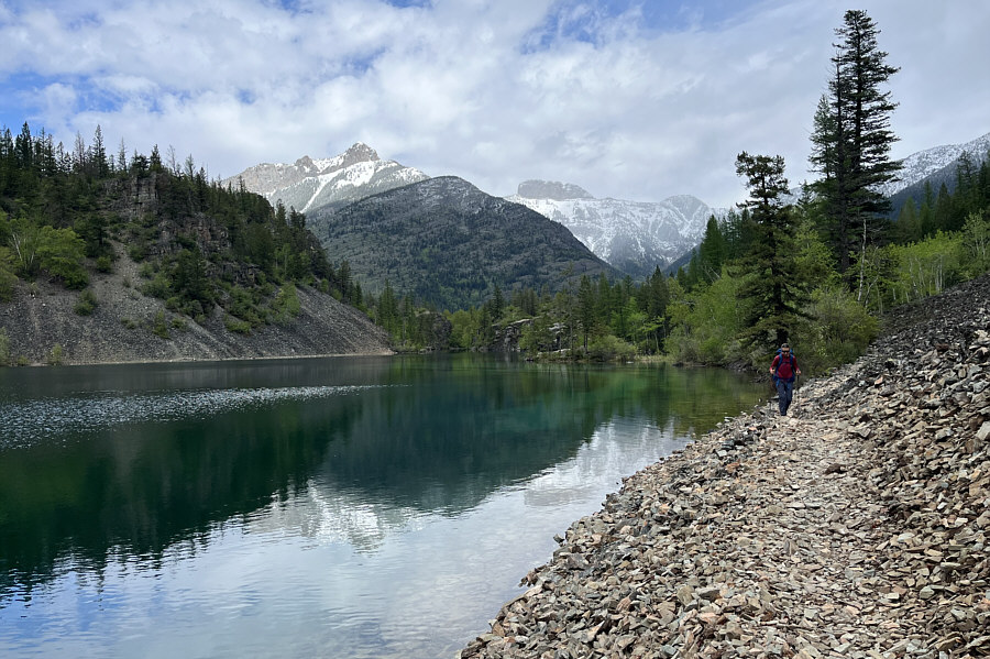 Look for trout in the water!