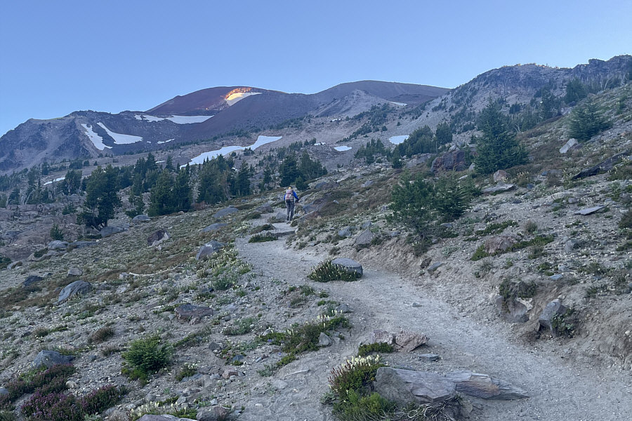 Definitely should climb this long uphill section in the shade!