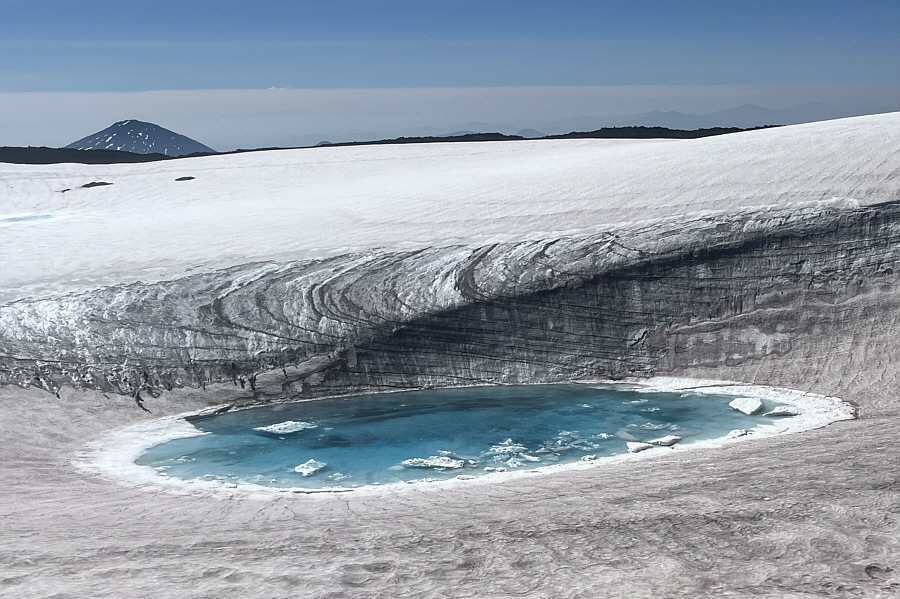 I heard some ice breaking up in the pool.