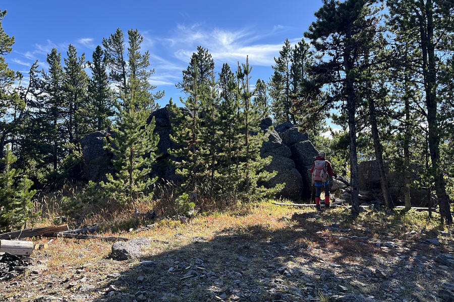 Easy to miss if you don't wander past the clearing at the top of Quirk Ridge!