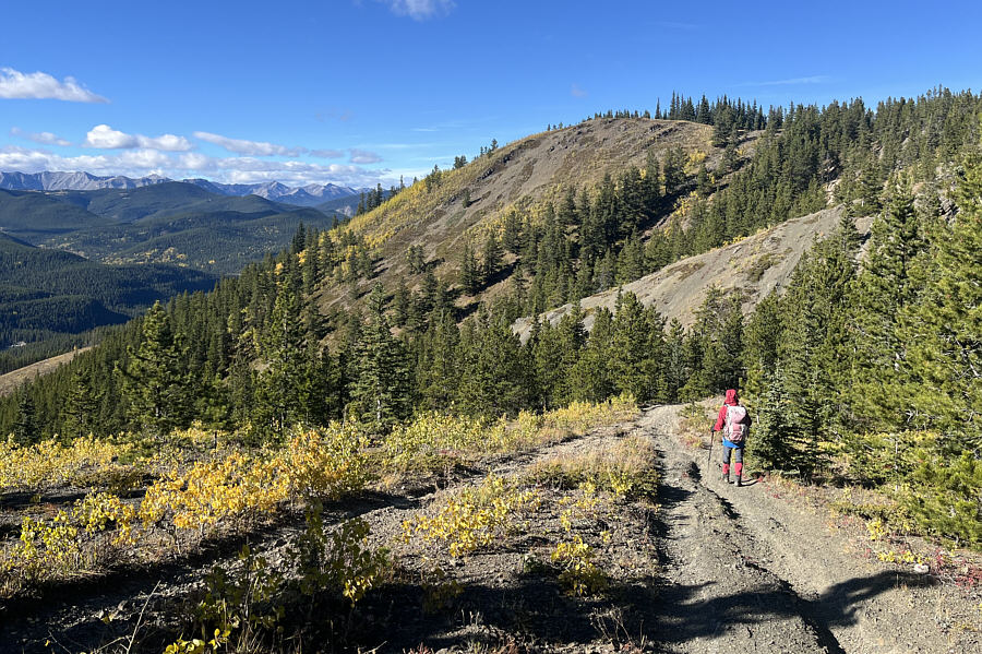 In retrospect, it might be easier to backtrack all the way to Swany's Ridge SE Trail.