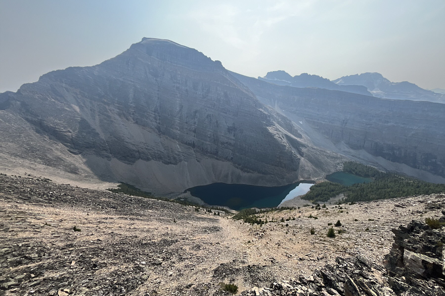 Don't recall seeing these tarns when I ascended Storm Mountain eons ago.