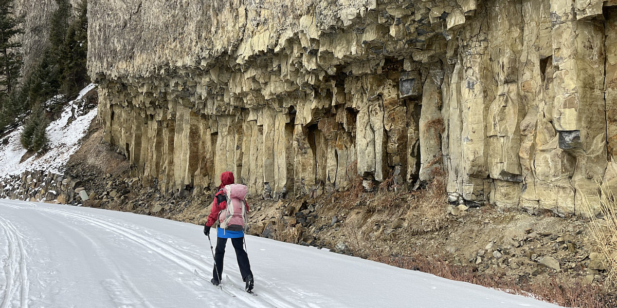 Probably don't want to linger underneath the cliffs here for long!