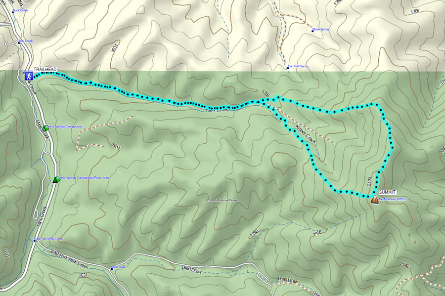 An excellent year-round hiking objective.