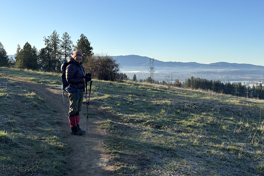 Sadly, the best views are from these western slopes of Antoine Peak...