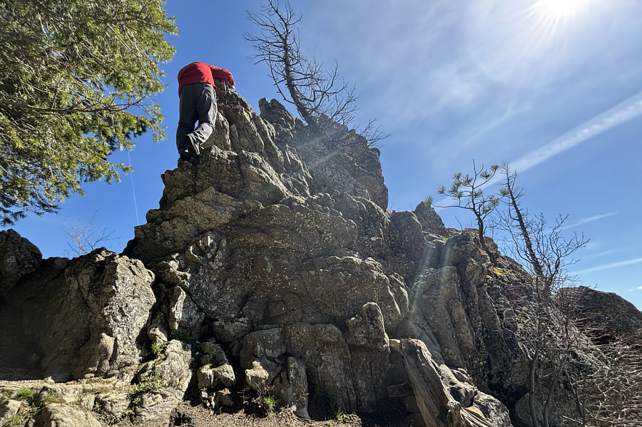 This is the most awkward part to descend.