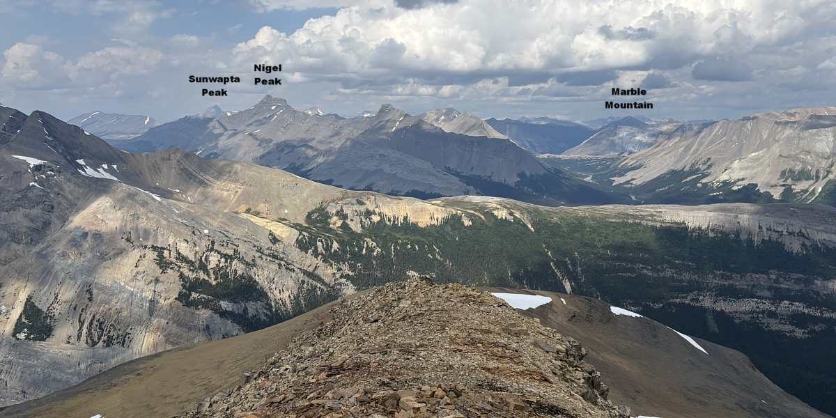 Strange that Wilcox Pass is so much closer to Nigel Peak than Nigel Pass!