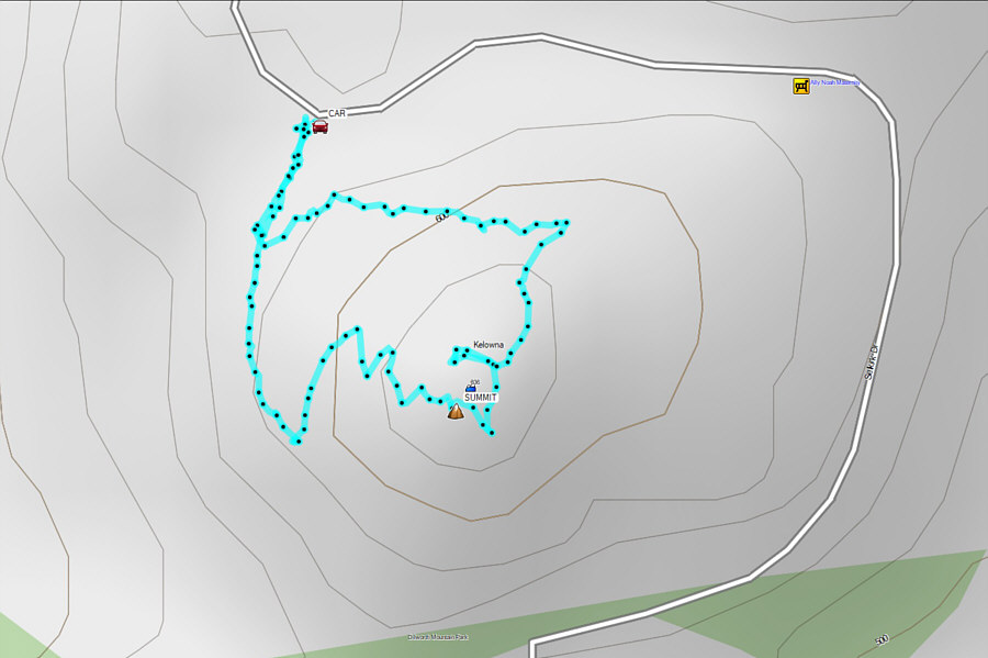 A nice summit in an excellent community park.